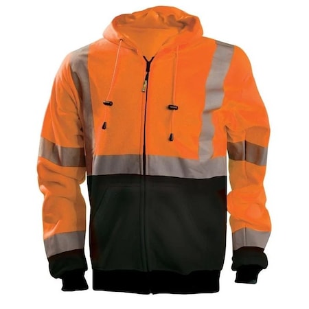 Unisex Hooded Sweatshirt, Polyester, Orange, M MPN:LUX-SWTHZBK-OM