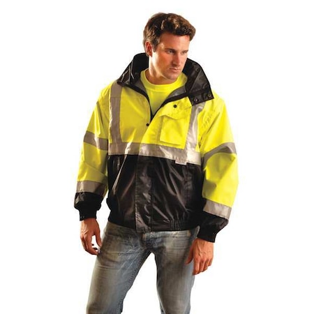Men's Jacket, Polyester with PU Coating, Yellow, 5XL MPN:LUX-TJBJ-BY5X