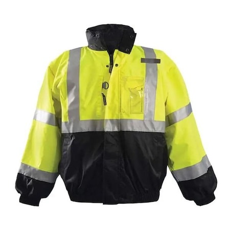 High Vis Jacket, Class 3 R, Yellow, S MPN:LUX-TJBJ-YS
