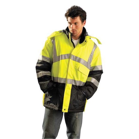 Men's Jacket, 100% Polyester, Yellow, Xl MPN:LUX-TJCW-YXL