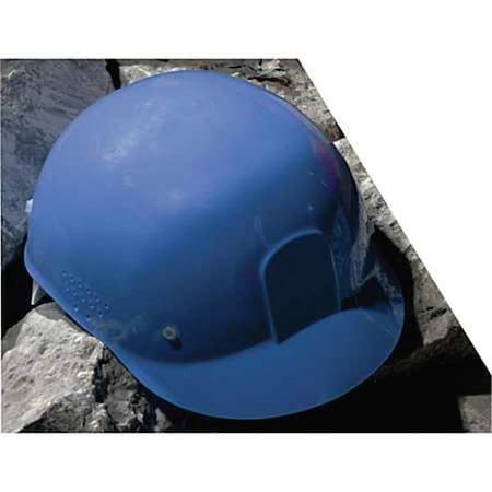 Bump Cap, Front Brim, Polyethylene, Pinlock Suspension, Blue, Fits Hat Size One Size Fits Most MPN:V450-02