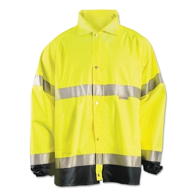 Rainjcktw/Hood 3MBEADEDTAPE Zip/Snap CL3 Org L MPN:LUX-TJR-OL