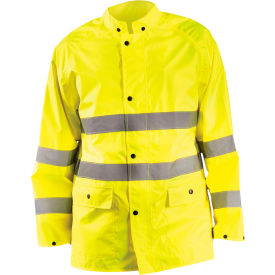 OccuNomix Breathable Rain Jacket Class 3 Hi-Vis Yellow S LUX-TRJKT-YS LUX-TRJKT-YS