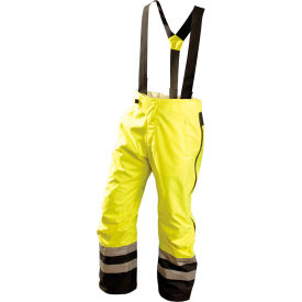 OccuNomix Speed Collection Premium Breathable Rain Pants Class E Hi-Vis Yellow XL SP-BRP-YXL SP-BRP-YXL