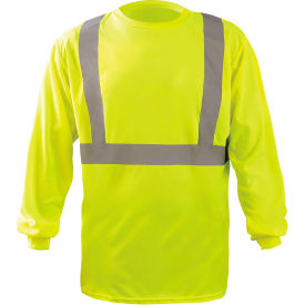 OccuNomix Long Sleeve Wicking Birdseye X-Back T-Shirt 5XL Yellow LUX-LST2BX-Y5X