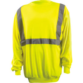 OccuNomix Classic Lightweight Crew Sweater Class 2 Hi-Vis Yellow ANSI Class 2 5XL LUX-SWTL-Y5X LUX-SWTL-Y5X