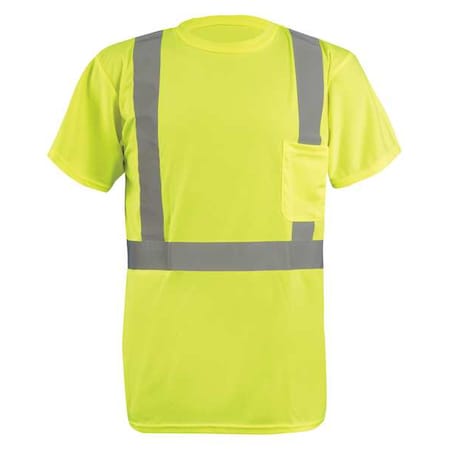 Tshirt Ss Birdseye Silver Tape Pocket CL2 Yel M MPN:LUX-SSETP2B-YM