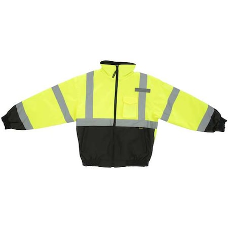 Quilted 2-IN-1 Blk Bottom Bomber Yel 4X Cl 3 MPN:LUX-350-JB-BY4X