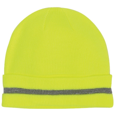 Beanie Acrylic Knit Fleece Liner Refl Str Yl MPN:LUX-KCR-Y-P