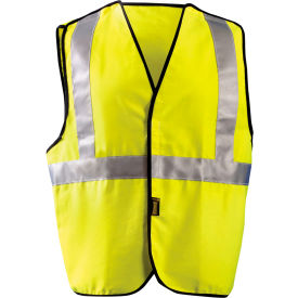 OccuNomix Class 2 Flame Resistant Cotton Rich 5-Point Breakaway Solid Vest M Yellow FR-VCR1312-YM