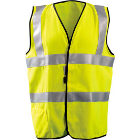 OccuNomix Class 2 Flame Resistant Dual Stripe Solid Vest XL Yellow FR-VM1122-YXL