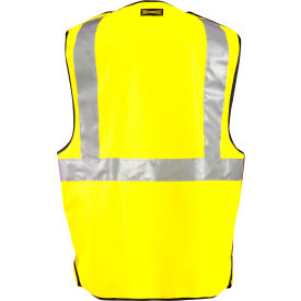 OccuNomix Class 2 Premium Flame Resistant 5-Point Breakaway Solid Vest L Yellow FR-VM1312-YL