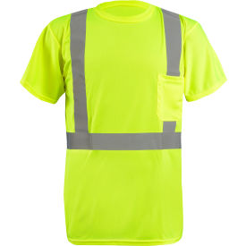 OccuNomix Class 2 Women's Sustainable 2 Tone Surveyor Solid/Mesh Vest M Yellow LUX-RYSMW-YM