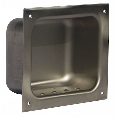 Wall Mount Ligature Resistant Soap Dish, 304 Stainless steel, Satin MPN:SP-13