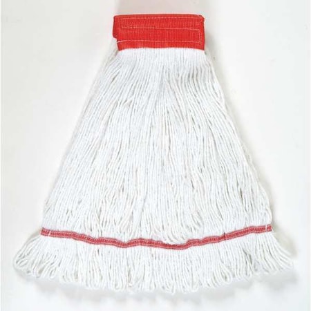 5 in String Wet Mop, 28 oz Dry Wt, Quick Change Connection, Looped-End, Green, PET MPN:1200L/WHITE
