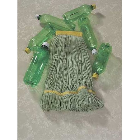 5 in String Wet Mop, 16 oz Dry Wt, Quick Change Connection, Looped-End, Green, PET MPN:1200SMALL/GREEN