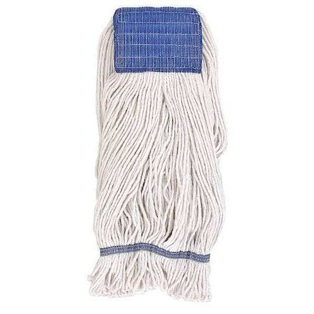 30 in L String Wet Mop, 16 oz Dry Wt, Quick Change Connection, Looped-End, White, PET, 1200S/WHITE MPN:1200S/WHITE