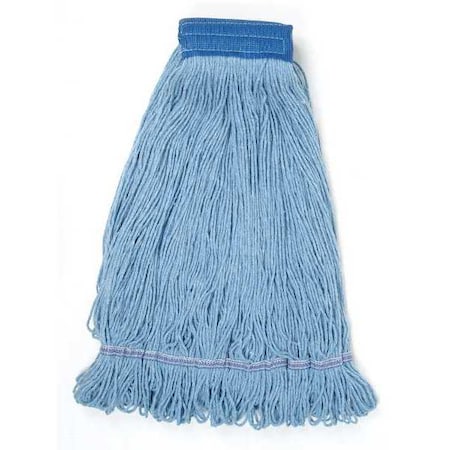 5 in String Wet Mop, 34 oz Dry Wt, Quick Change Connection, Looped-End, Blue, PET, 1200XL/BLUE MPN:1200XL/BLUE