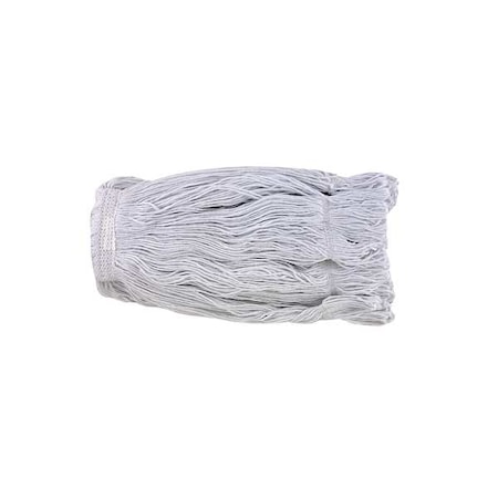 String Wet Mop, 27.2 oz Dry Wt, Quick Change Connection, Looped-End, White, PET MPN:774-XL