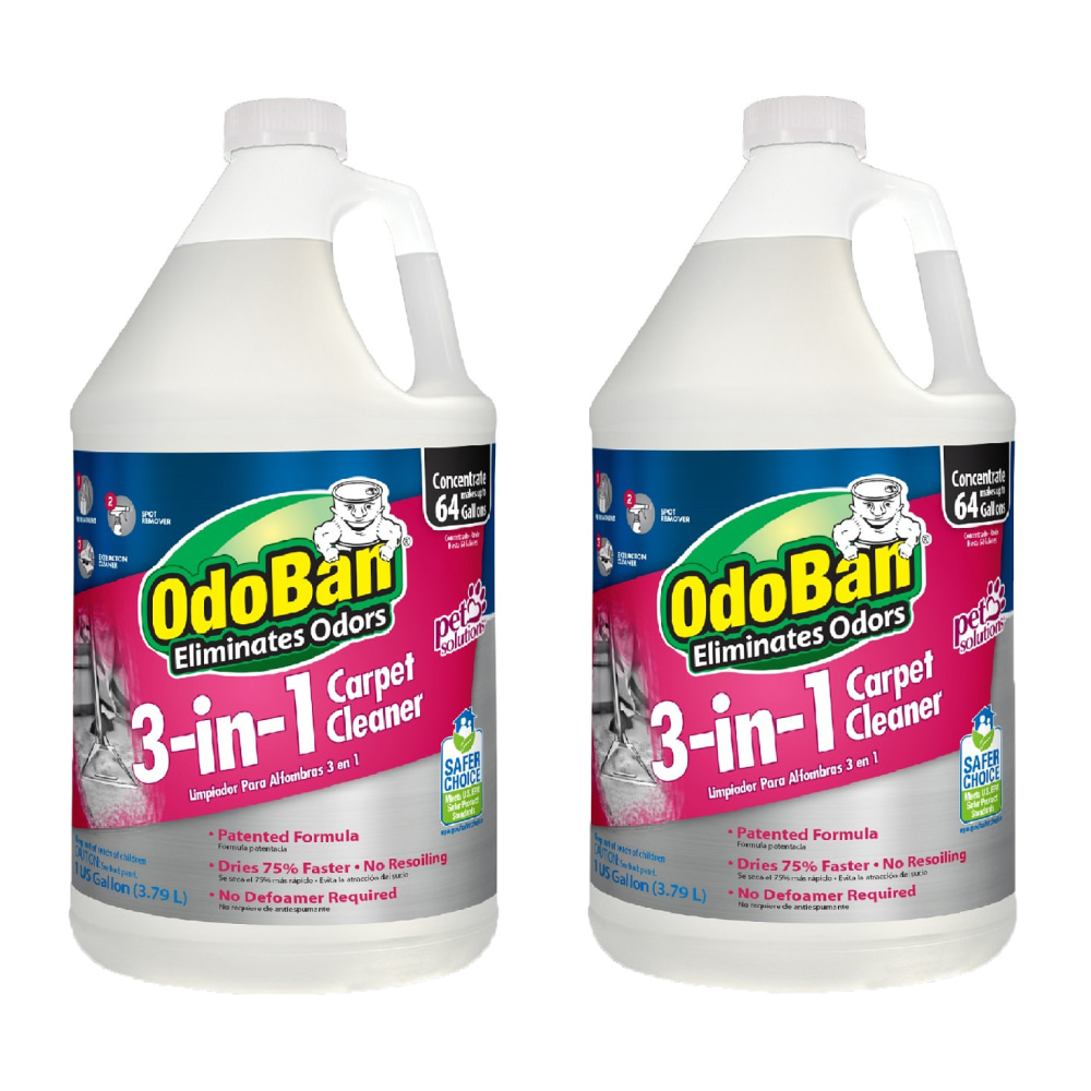 OdoBan 3-In-1 Carpet Cleaner, 1 Gallon, Pack Of 2 Jugs MPN:960261G2-OD