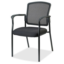 Lorell® Breathable Mesh Guest Chair - Black 23100