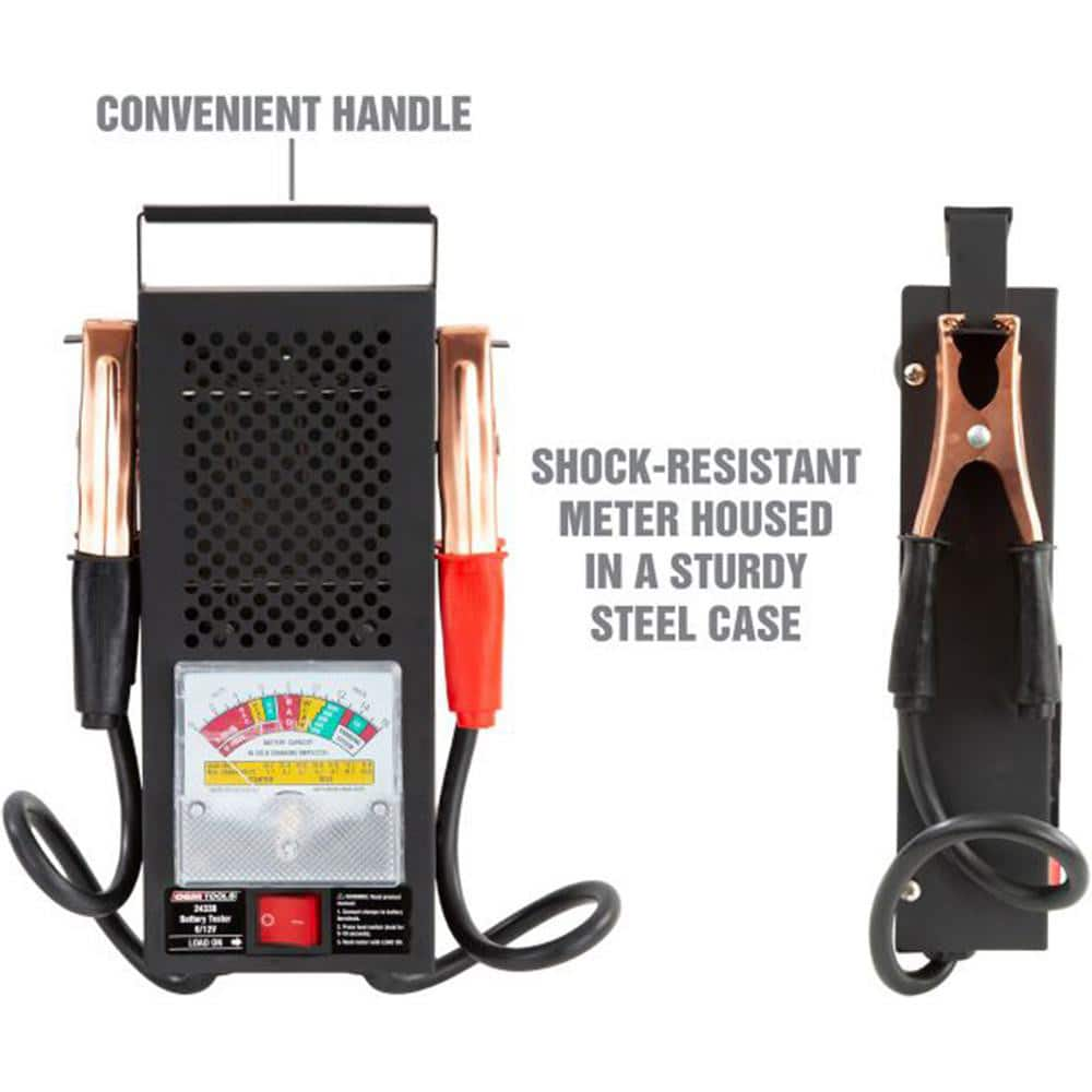 Automotive Battery Testers, Battery Tester Type: Battery Load Tester, Battery Configuration: One Battery (6V or 12V), Battery Chemistry: Lithium-ion MPN:24338