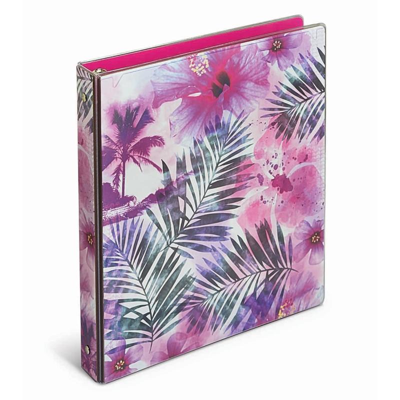 Office Depot Brand Fashion 3-Ring Binder, 1in Round Rings, Palms MPN:N20172068-1