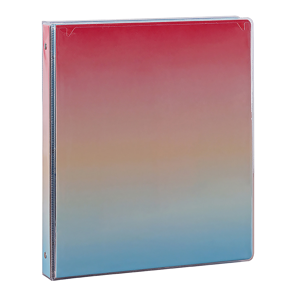 Office Depot Fashion 3-Ring Binder, 1in Round Rings, Ombre Sunset MPN:N20232877-5