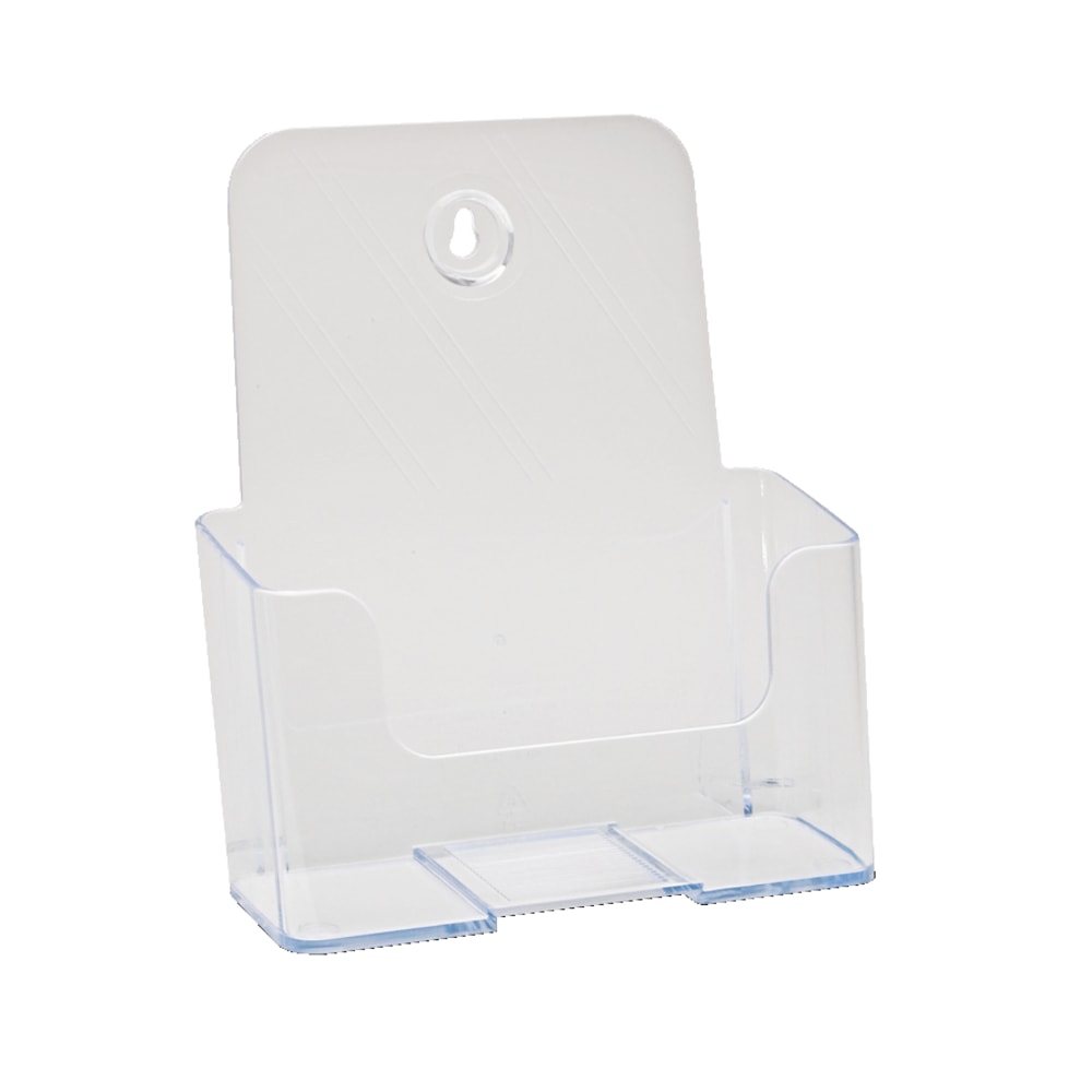 Office Depot Brand Single Compartment Booklet Size Literature Holder, 7-3/4inH x 6-1/2inW x 3-3/4inD, Clear (Min Order Qty 26) MPN:74901