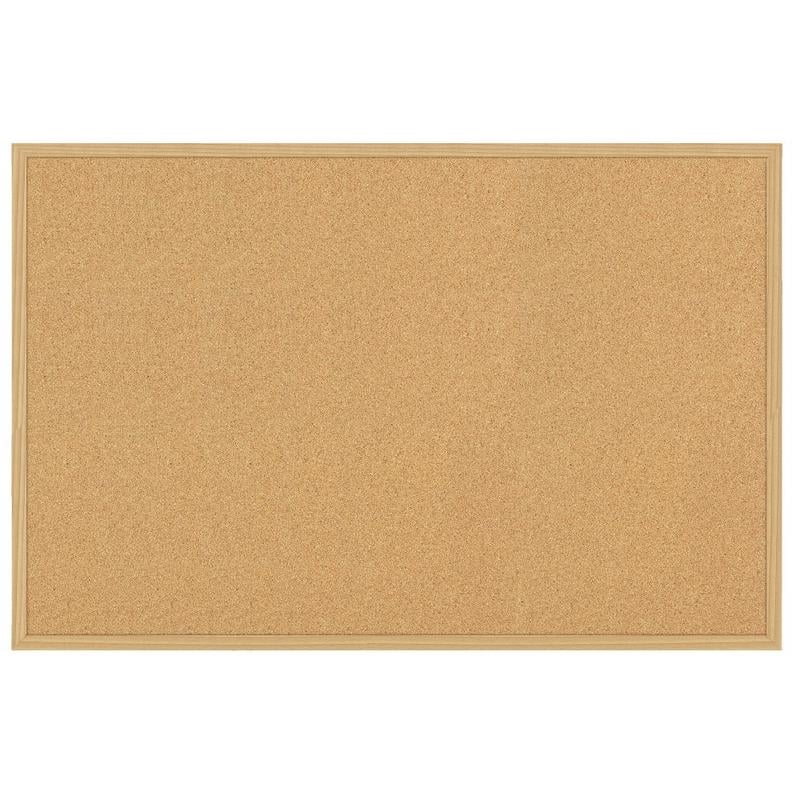 Office Depot Brand Cork Bulletin Board, 18in x 24in, Wood Frame With Light Oak Finish (Min Order Qty 8) MPN:KK0332