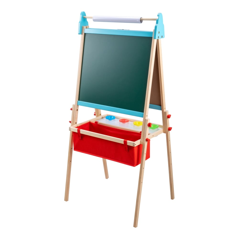 Office Depot Brand Wooden Kids Art Easel with Magnetic Chalk & Dry-Erase Boards MPN:KK5670A