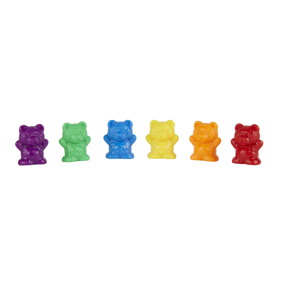 Office Depot Brand Math Manipulative Bear Counters, Pre-K, Assorted Colors, 102 Pieces (Min Order Qty 9) MPN:HSI201-297