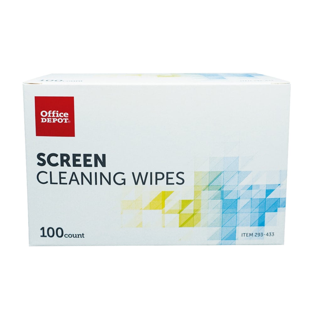 Office Depot Brand Screen Individually Wrapped Cleaning Wipes  Box Of 100 MPN:OD10014