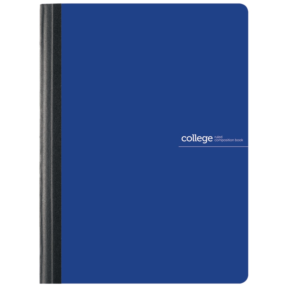 Office Depot Brand Poly Composition Book, 7-1/4in x 9-3/4in, College Ruled, 80 Sheets, Blue (Min Order Qty 58) MPN:HPS-COMPCRBLU
