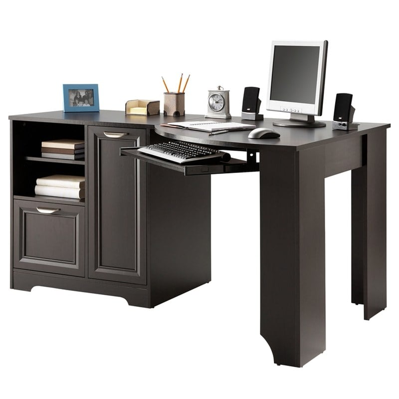 Realspace Magellan 60inW Corner Desk, Espresso MPN:HS-MG-0179