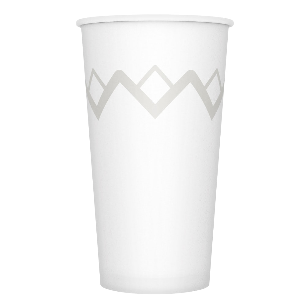 Highmark Paper Hot Cups, 20 Oz, Printed White, Pack Of 50 MPN:TBD3