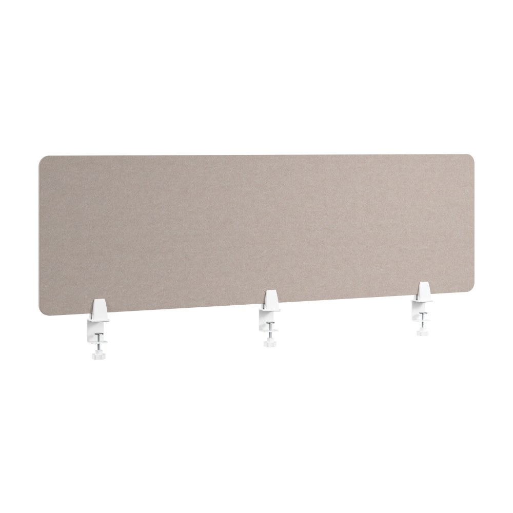 WorkPro Motiva Desktop Privacy Screen, 18inH x 58inW x 2inD, Warm Beige, Installation Included MPN:MVP158WB-ZFA