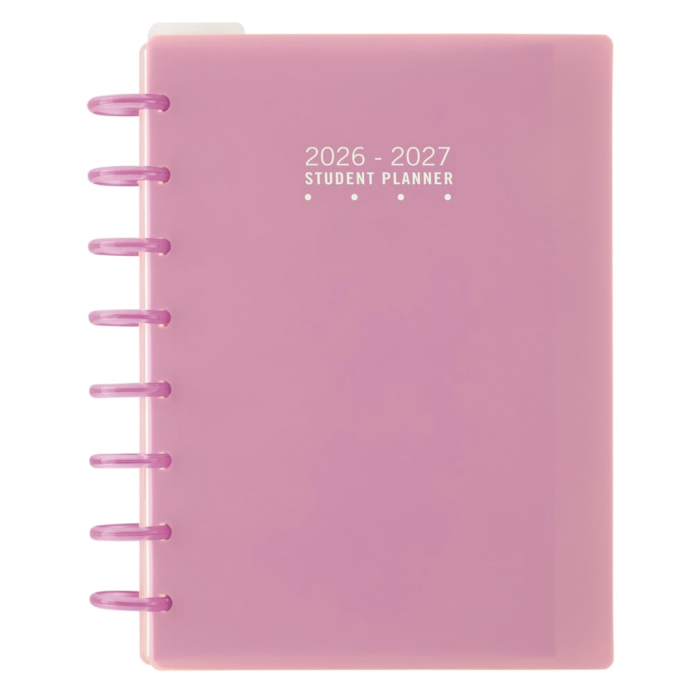 2026-2027 TUL Discbound Weekly/Monthly Student Planner, Junior Size, Pink, July To June MPN:ODUS2533-003