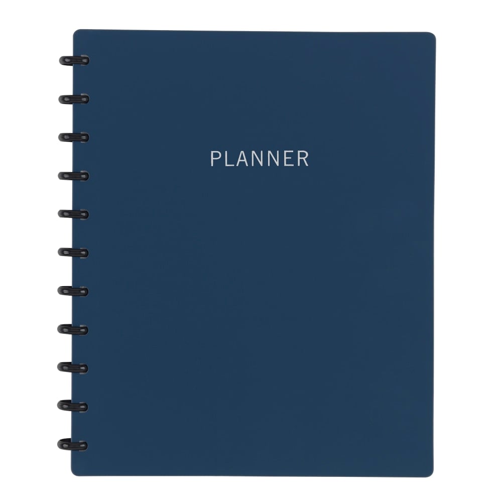 TUL Discbound Monthly Planner Starter Set, Undated, Letter Size, Soft-Touch Cover, Navy (Min Order Qty 4) MPN:TULLTPLNR-RY21-NY