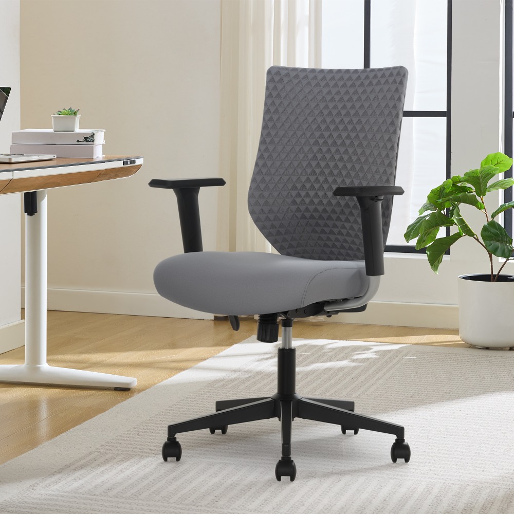 Serta SitTrue Riverdale Ergonomic Mesh High-Back Task Chair, Gray MPN:52907-GRY