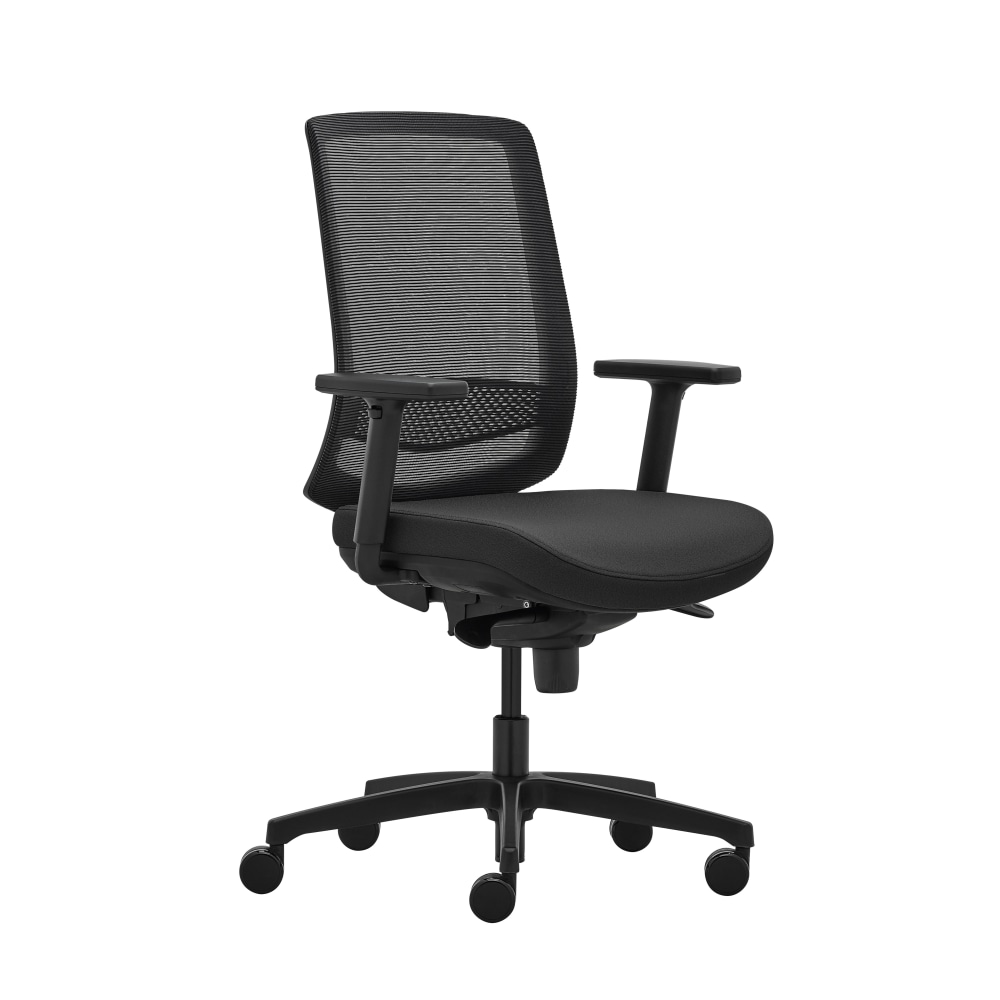 WorkPro Expanse Series Ergonomic Mesh/Fabric Mid-Back Task Chair, Black/Black MPN:WPEXPANSE-TASK-BLK