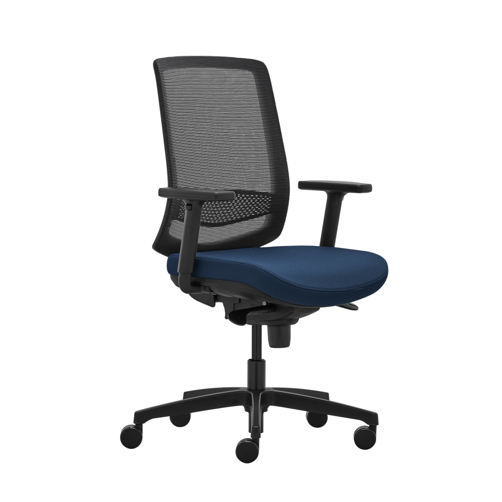 WorkPro Expanse Series Ergonomic Mesh/Fabric Mid-Back Task Chair, Black/Blue, BIFMA Compliant MPN:WPEXPANSE-TASK-BLU
