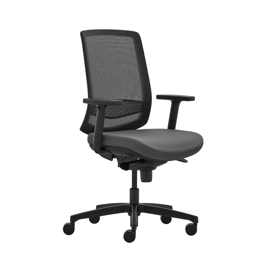 WorkPro Expanse Series Ergonomic Mesh/Fabric Mid-Back Task Chair, Black/Gray, BIFMA Compliant MPN:WPEXPANSE-TASK-GRY