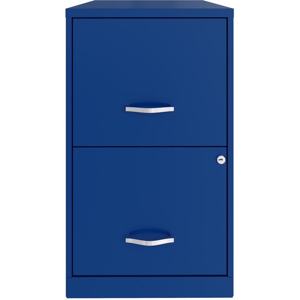 Realspace SOHO Smart 18inD Vertical 2-Drawer File Cabinet, Blue MPN:25105