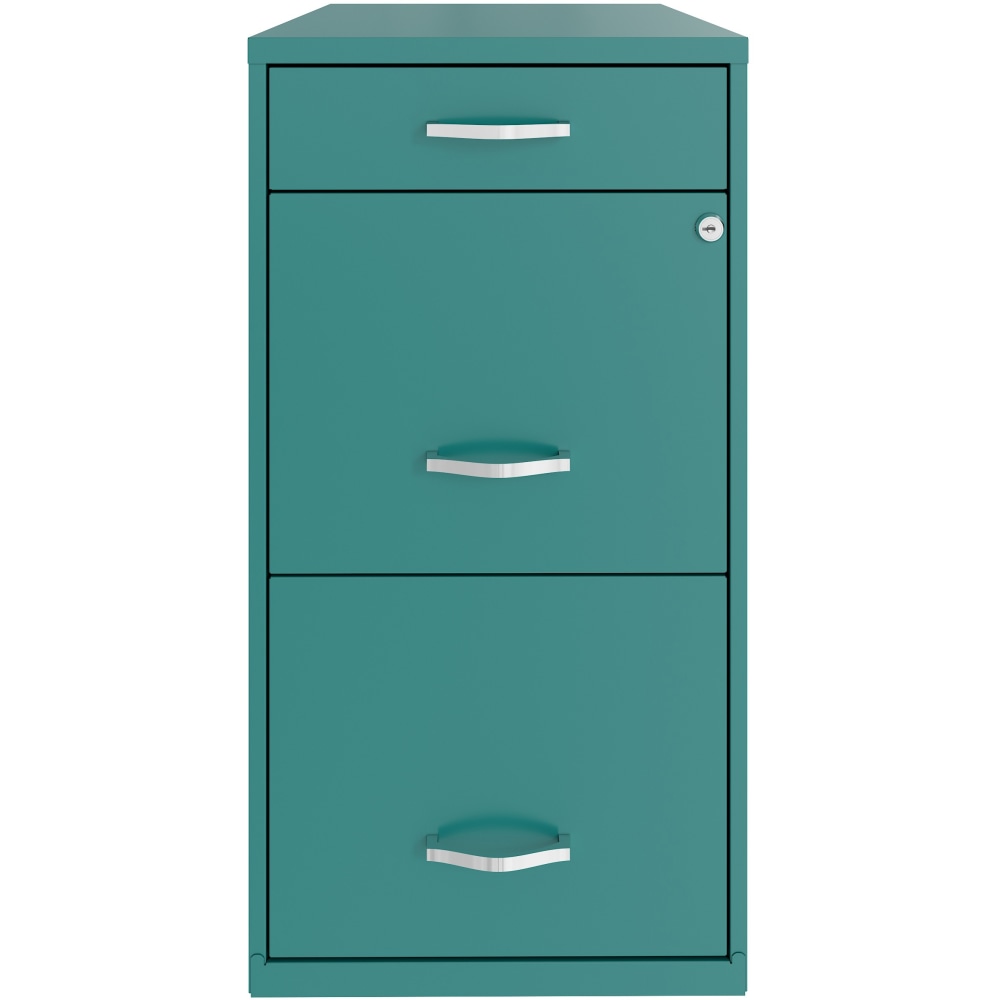 Realspace SOHO Organizer 18inD Vertical 3-Drawer File Cabinet, Navy MPN:25109