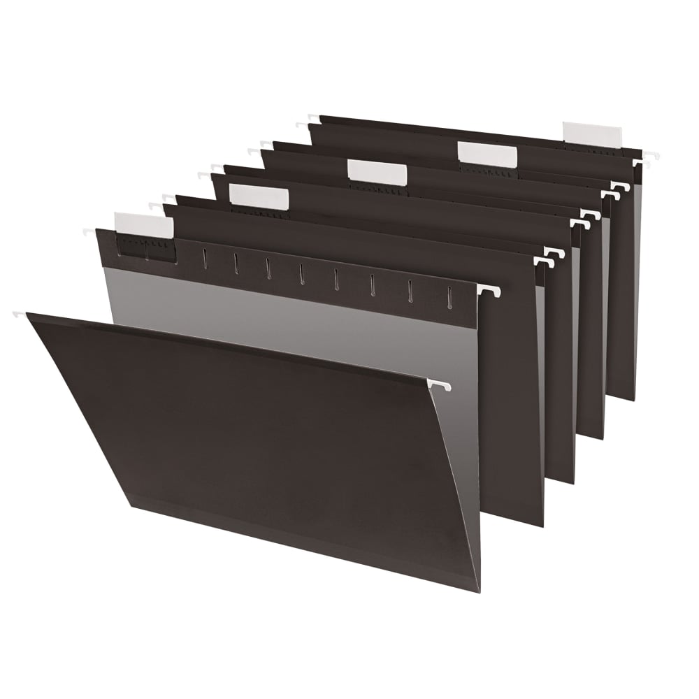Office Depot Brand Hanging File Folders, 1/5-Cut, Letter Size, Black, Pack Of 25 Folders MPN:ODCM00010