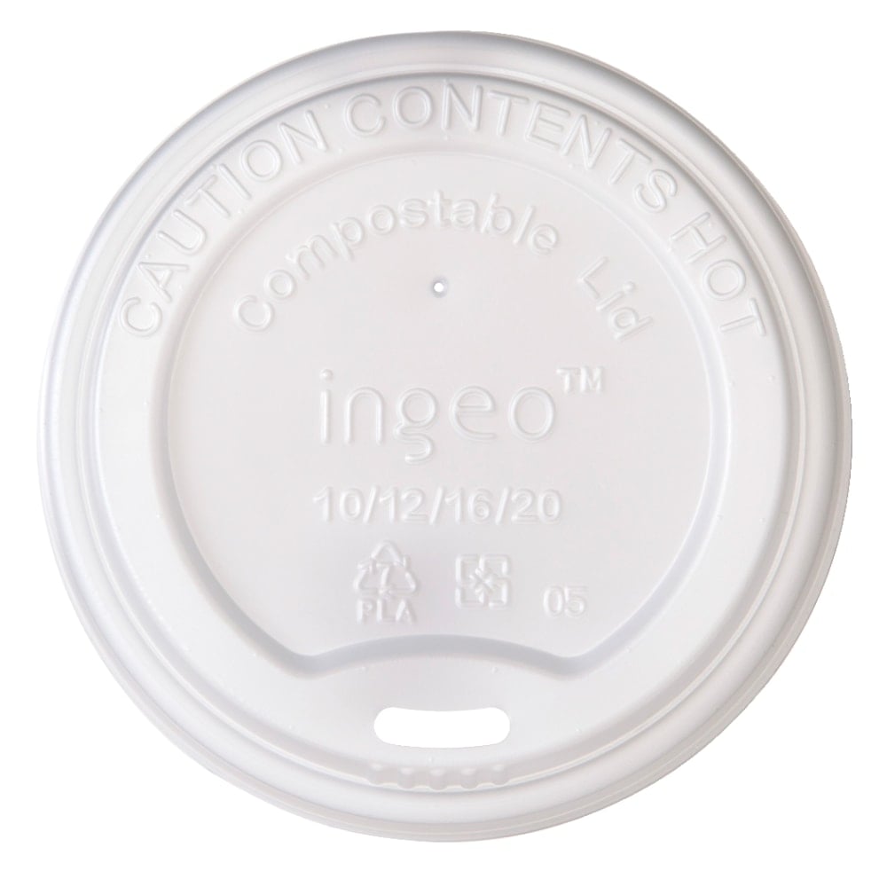 Highmark ECO Compostable Hot Coffee Cup Lids, White, Pack Of 800 MPN:EP-CMPSTLID