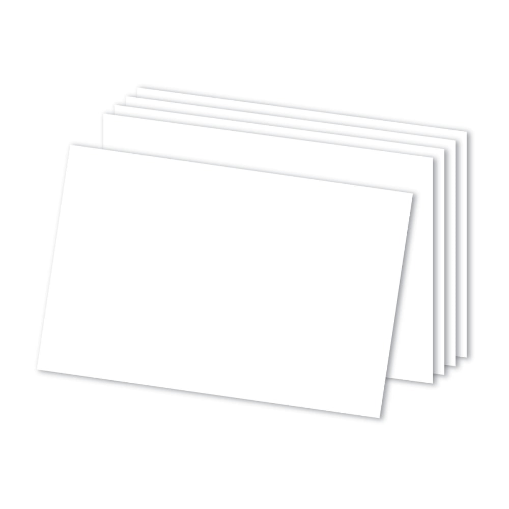 Office Depot Brand Blank Index Cards, 4in x 6in, White, Pack Of 300 (Min Order Qty 26) MPN:OD10002