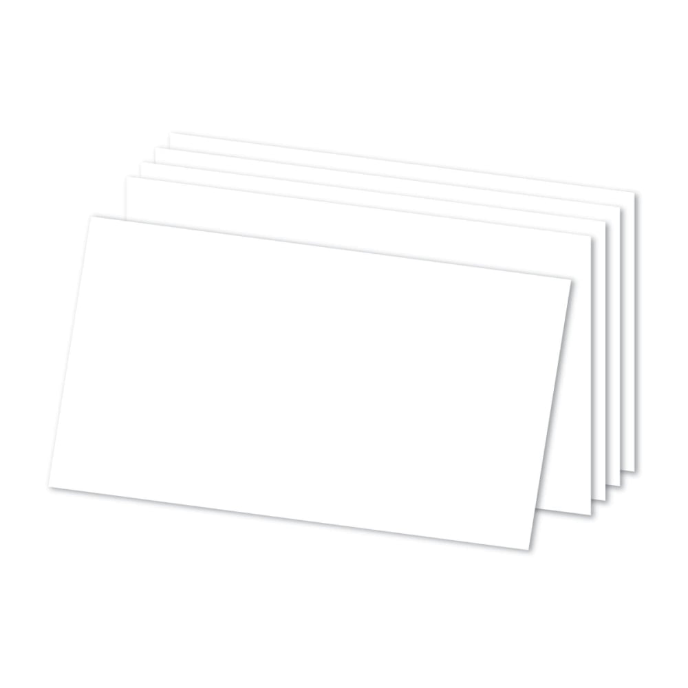 Office Depot Brand Index Cards, Blank, 5in x 8in, White, Pack Of 300 (Min Order Qty 15) MPN:OD10005