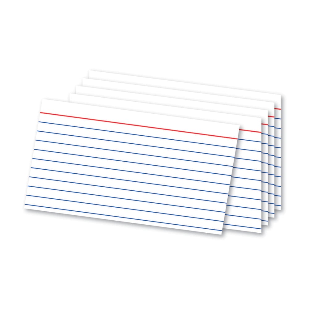 Office Depot Brand Index Cards And Tray Set, 3in x 5in, White, Pack Of 180 Cards (Min Order Qty 21) MPN:OD10012
